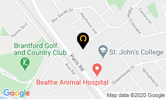 Szasz Steven J Construction in Brantford map