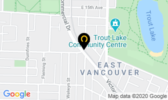 T & Q Laundromat in Vancouver map