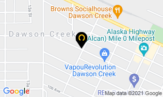T W S Engineering in Dawson Creek map