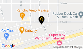 Taber Evangelical Free Church in Taber map