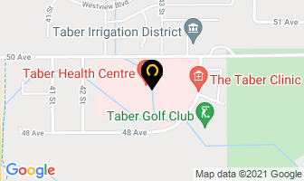 Taber Health Centre in Taber map