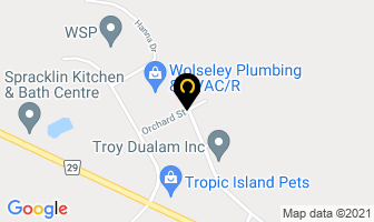 Tackaberry Heating Supplies in Brockville map
