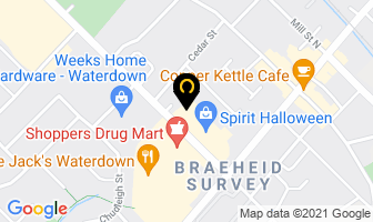 Taco Bell in Hamilton map