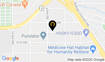 Tasty Brands Inc in Medicine Hat map