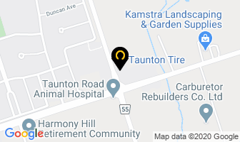 Taunton Tire in Oshawa map
