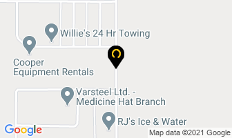 Tbc General Contracting in Medicine Hat map