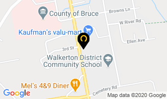 Td Canada Trust in Walkerton map