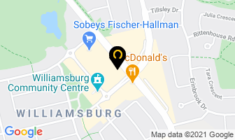 Td Canada Trust Branch & Atm in Kitchener map
