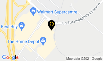 Td Canada Trust Branch & Atm in Saint-Jérôme map
