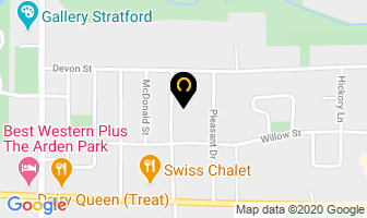 Team Autoglass in Stratford map