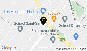 Technidrain Inc in Drummondville map