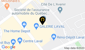Tecnic Galeries Laval in Beauharnois map