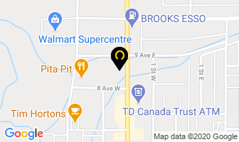 Tel Star Motor Inn in Brooks map