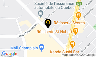 Telus Mail Champlain in Brossard map