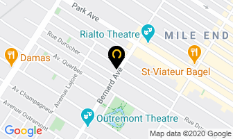 Temple Baptist Church in Outremont map