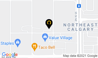 Temple Massage Therapy in Calgary map