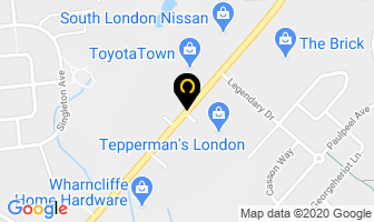 Tepperman's Mattress Store in London map