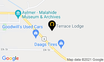 Terrace Lodge in Aylmer map