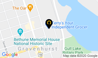 Terry's Your Independent Grocer in Gravenhurst map