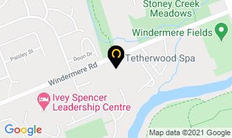 Tetherwood Spa in London map