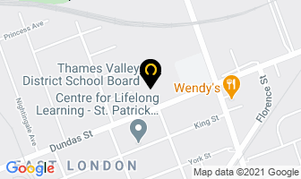 Thames Valley District School Board in London map