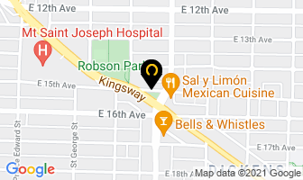 The Artway Ltd in Vancouver map