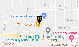 The Bargain Shop in Esterhazy map