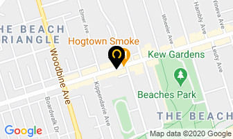 The Beach House in Orillia map