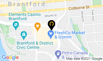 The Beer Store in Brantford map
