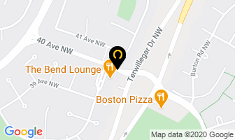 The Bend Lounge in Edmonton map