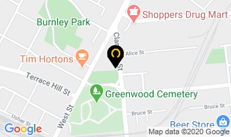 The Bicycle Shop in Brantford map