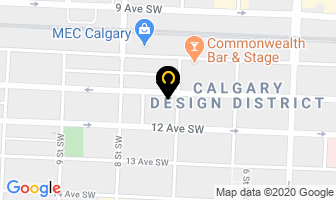 The Bike Shop in Calgary map
