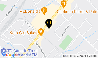 The Black Horse Pub in Mississauga map