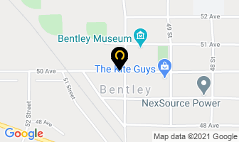 The Blue Light Liquor Store in Bentley map