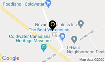 The Boat Warehouse in Coldwater map