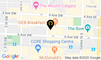 The Bow Valley Club in Calgary map