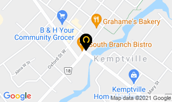 The Branch Restaurant in Kemptville map