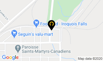 The Bus Stop in Iroquois Falls map