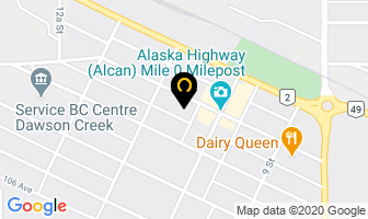 The Butcher Block in Dawson Creek map