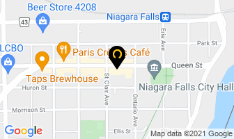 The Butterfly Gallery in Niagara Falls map