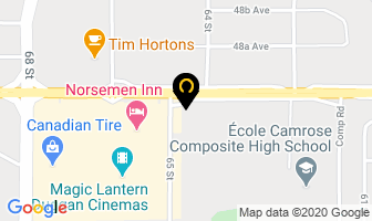 The Cash Store in Camrose map