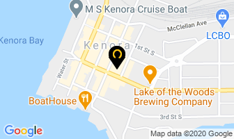 The Cash Store in Kenora map