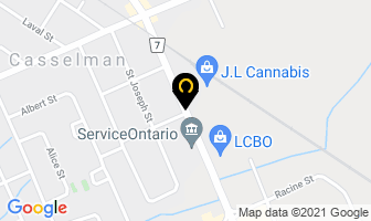 The Cash Store in Casselman map