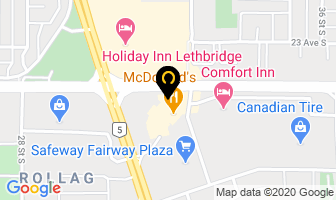 The Cash Store in Lethbridge map
