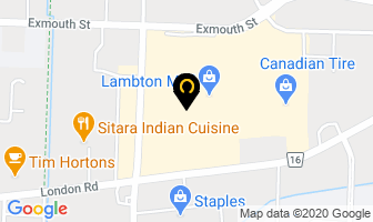 The Cash Store in Sarnia map