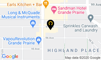 The Cash Store in Grande Prairie map