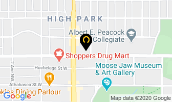 The Cash Store in Moose Jaw map
