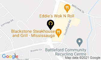 The Cash Store in Mississauga map