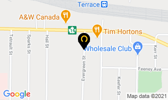 The Cat Rental Store in Vernon map