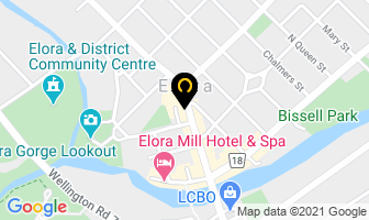 The Cat's Meow in Elora map
